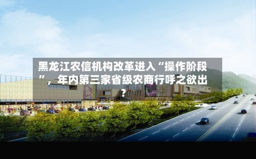 黑龙江农信机构改革进入“操作阶段”	，年内第三家省级农商行呼之欲出？-第2张图片