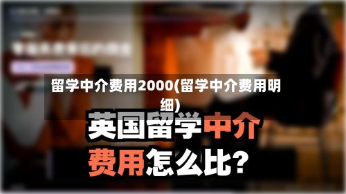 留学中介费用2000(留学中介费用明细)-第2张图片
