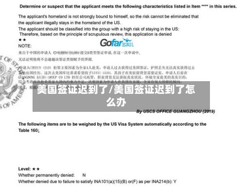 美国签证迟到了/美国签证迟到了怎么办