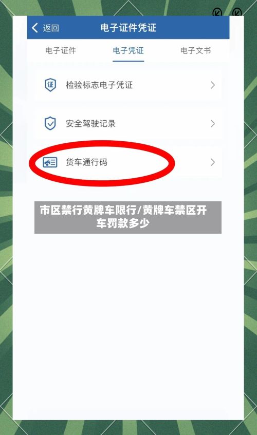 市区禁行黄牌车限行/黄牌车禁区开车罚款多少-第2张图片