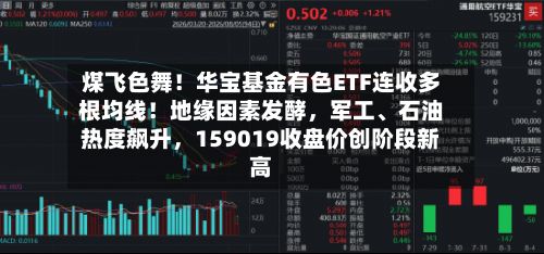 煤飞色舞！华宝基金有色ETF连收多根均线！地缘因素发酵，军工、石油热度飙升，159019收盘价创阶段新高-第2张图片