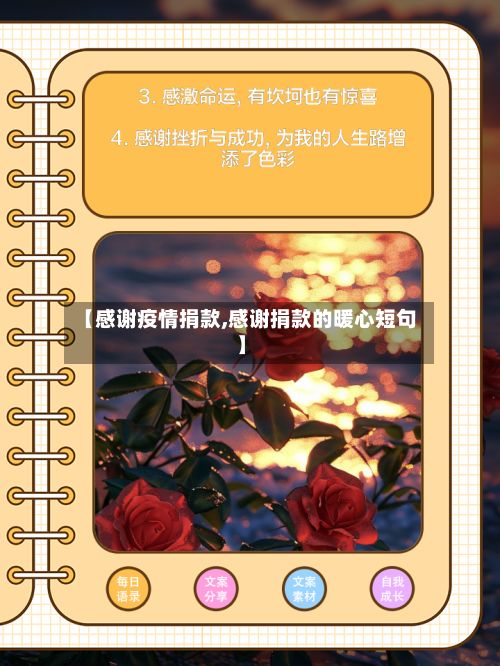 【感谢疫情捐款,感谢捐款的暖心短句】