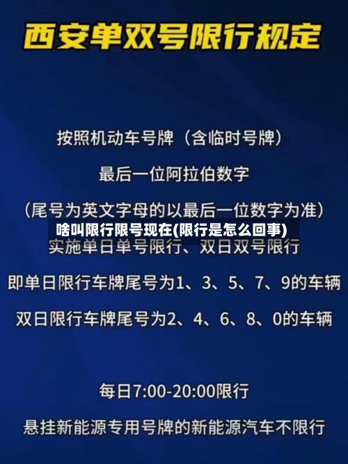 啥叫限行限号现在(限行是怎么回事)-第2张图片