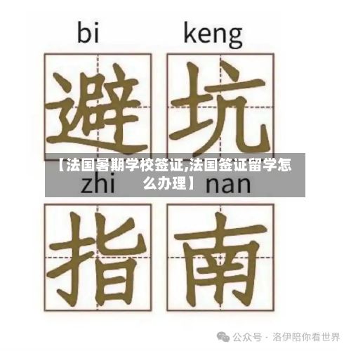【法国暑期学校签证,法国签证留学怎么办理】