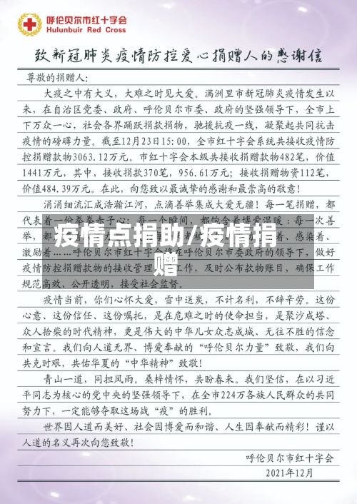 疫情点捐助/疫情捐赠-第2张图片