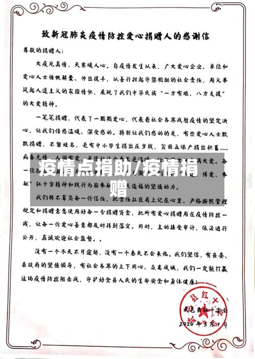 疫情点捐助/疫情捐赠-第3张图片