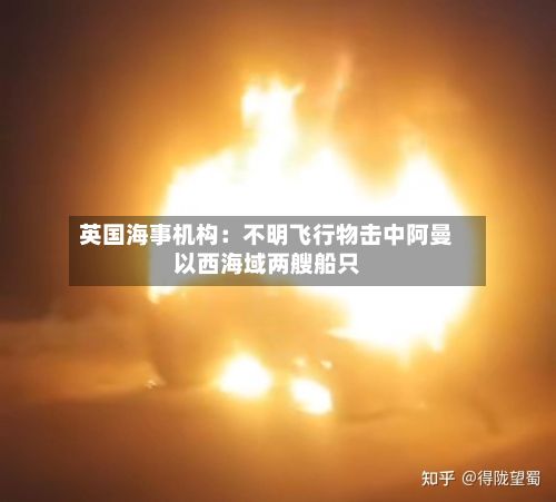 英国海事机构:不明飞行物击中阿曼以西海域两艘船只