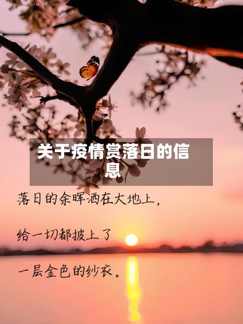 关于疫情赏落日的信息-第2张图片