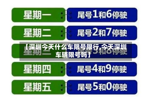 【深圳今天什么车限号限行,今天深圳车辆限号吗】